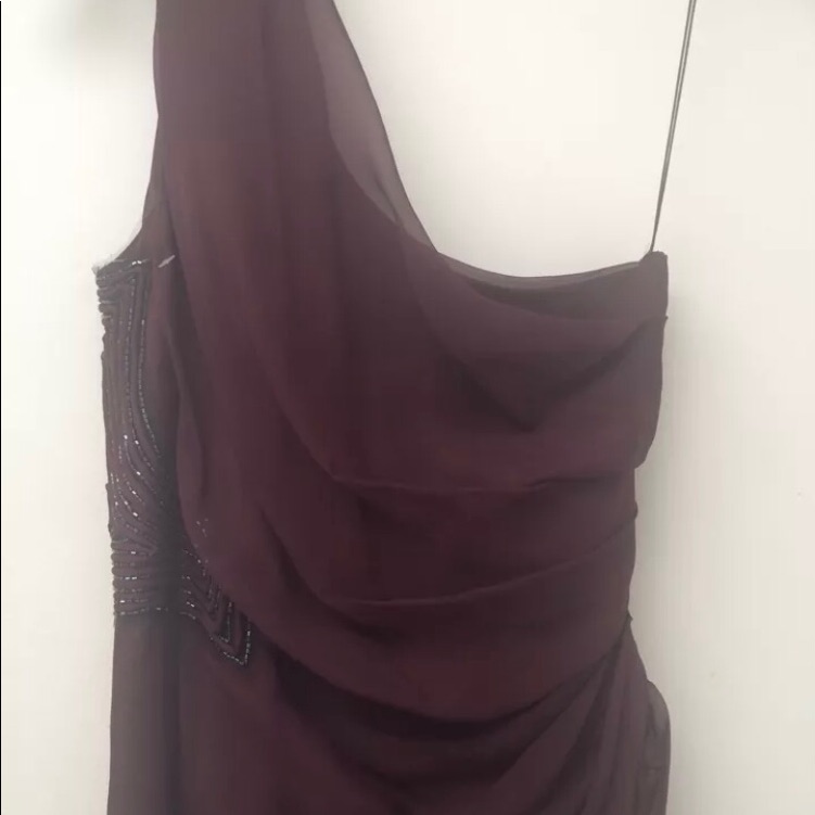 J. Mendel One Shoulder Dress Purple New